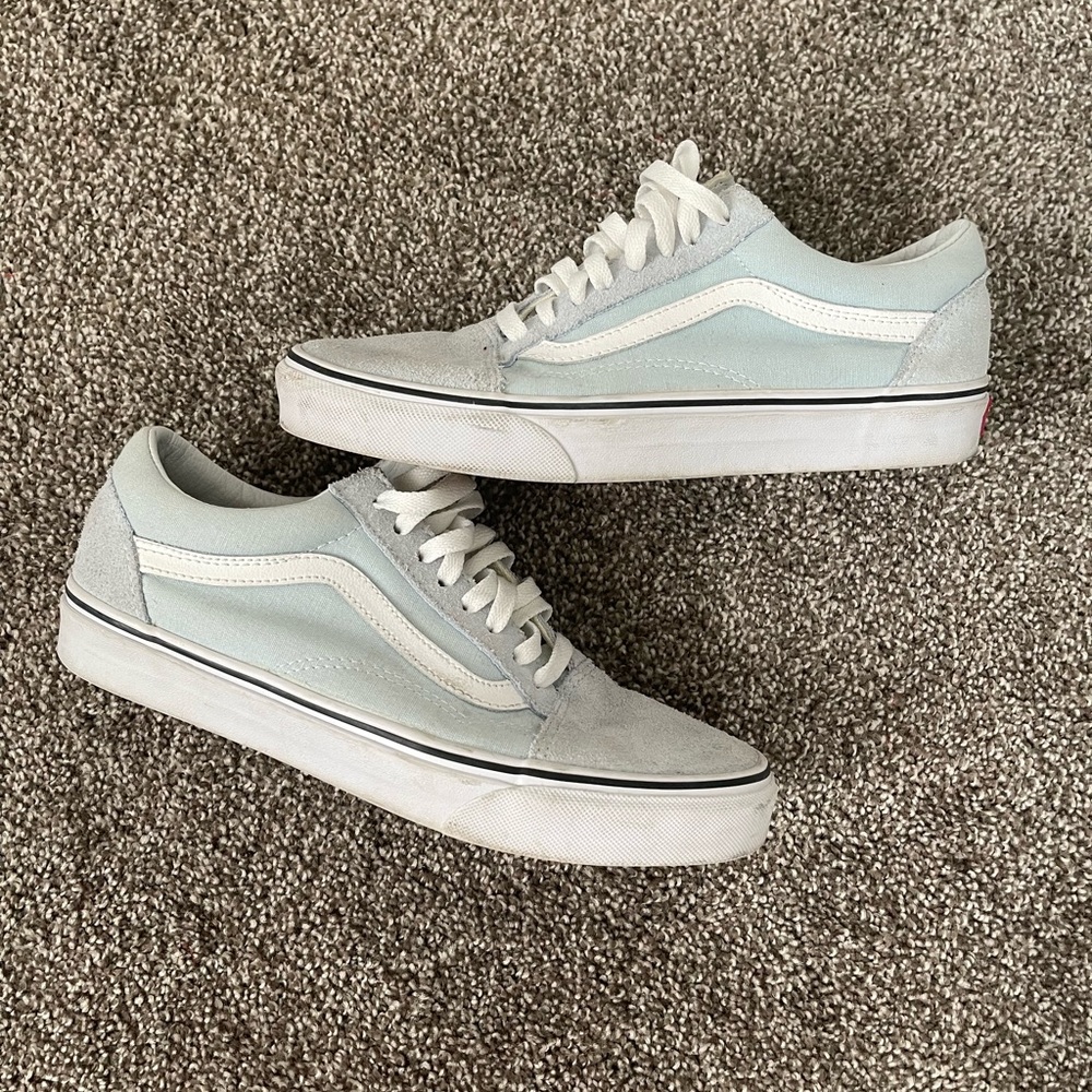 VANS WOMENS WARD SNEAKER LIGHT BLUE SUEDE
